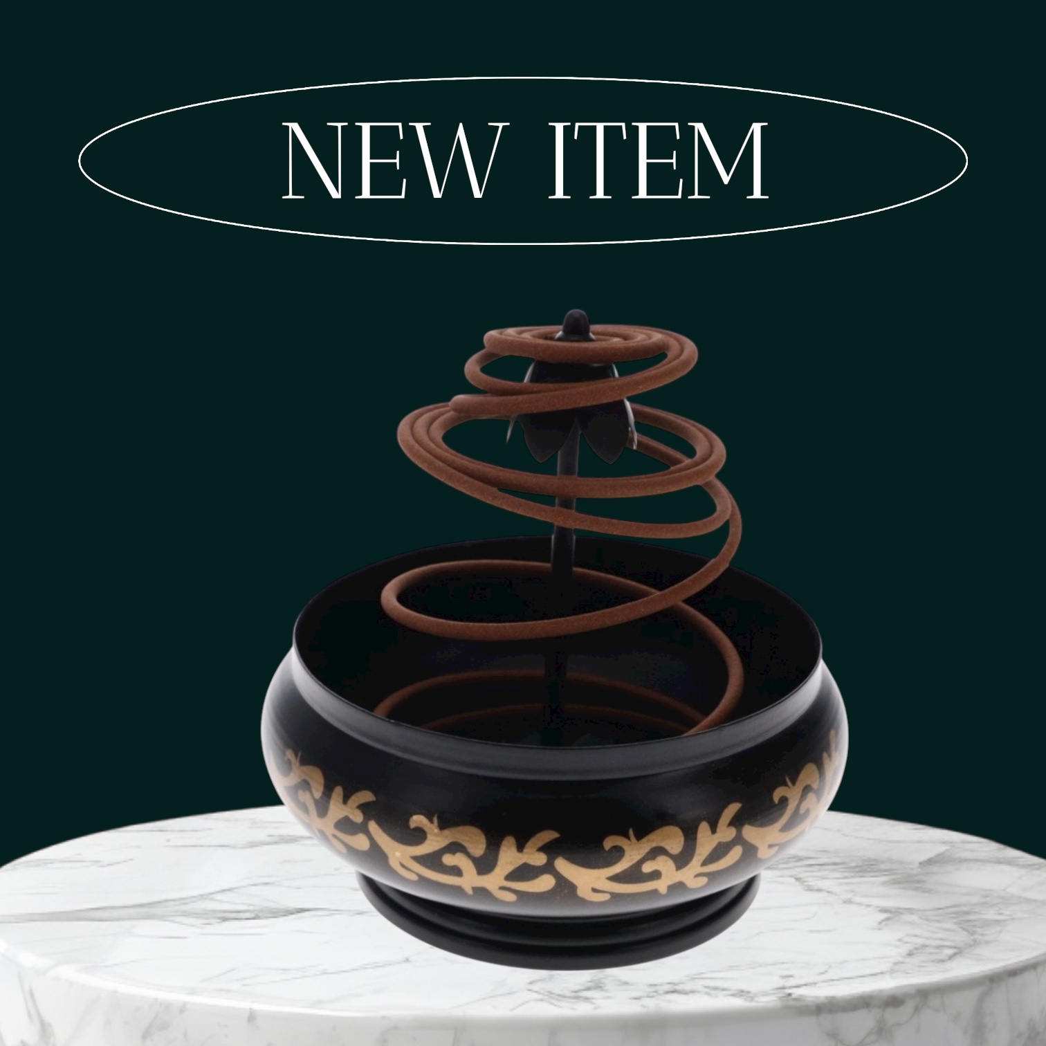 Metal Coil Incense Burner Holder